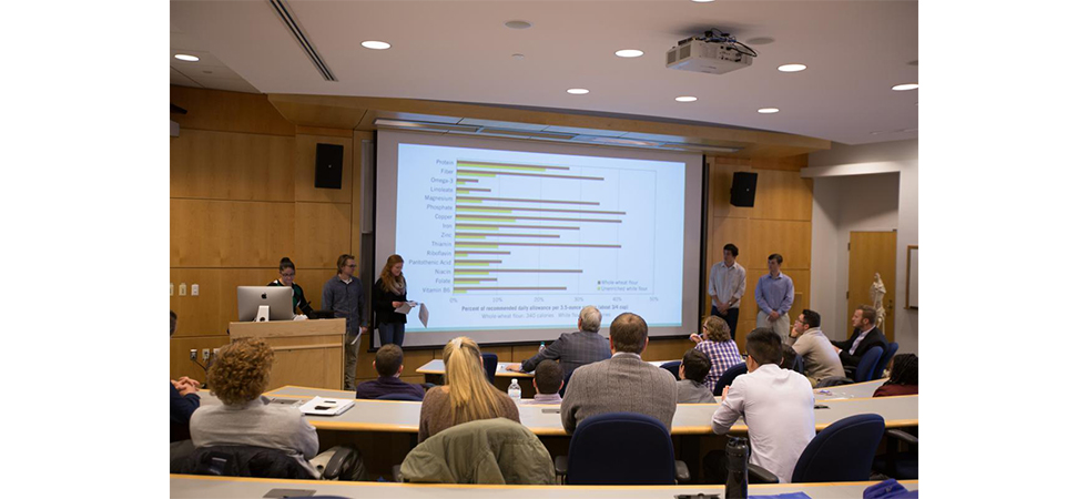 Assumption Students Pitch Business Plans to Local Entrepreneurs