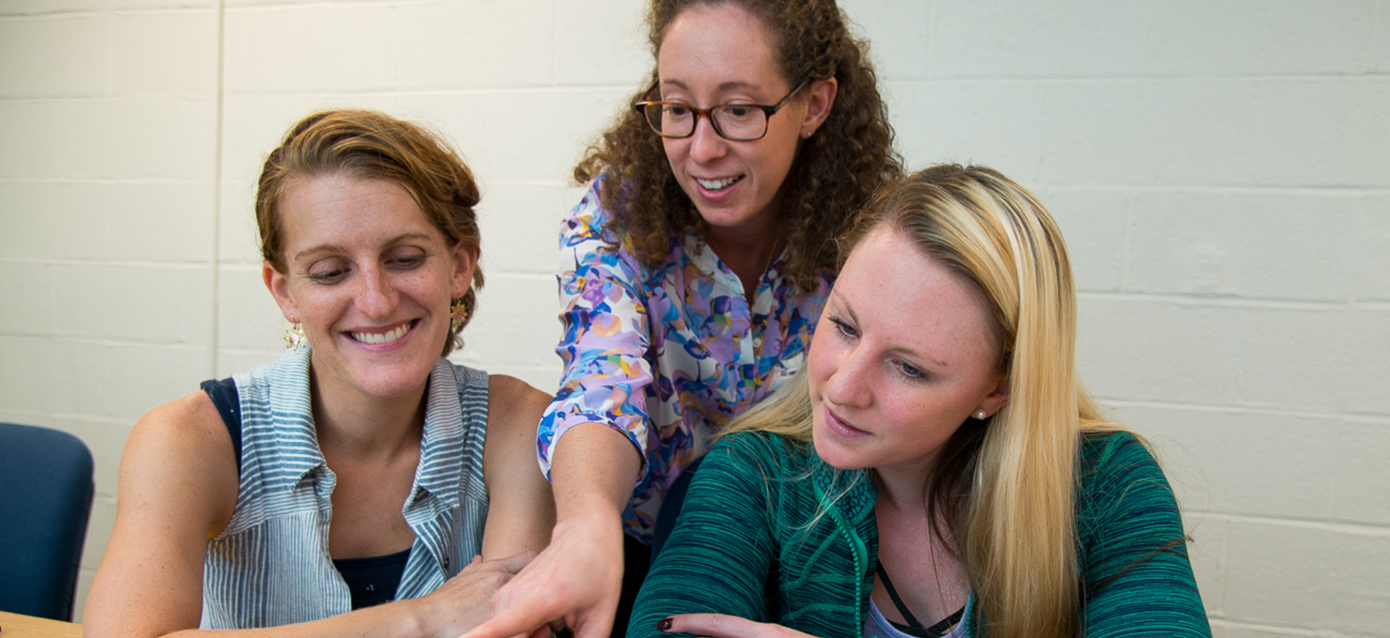 Faculty and students in Assumption's special education program.