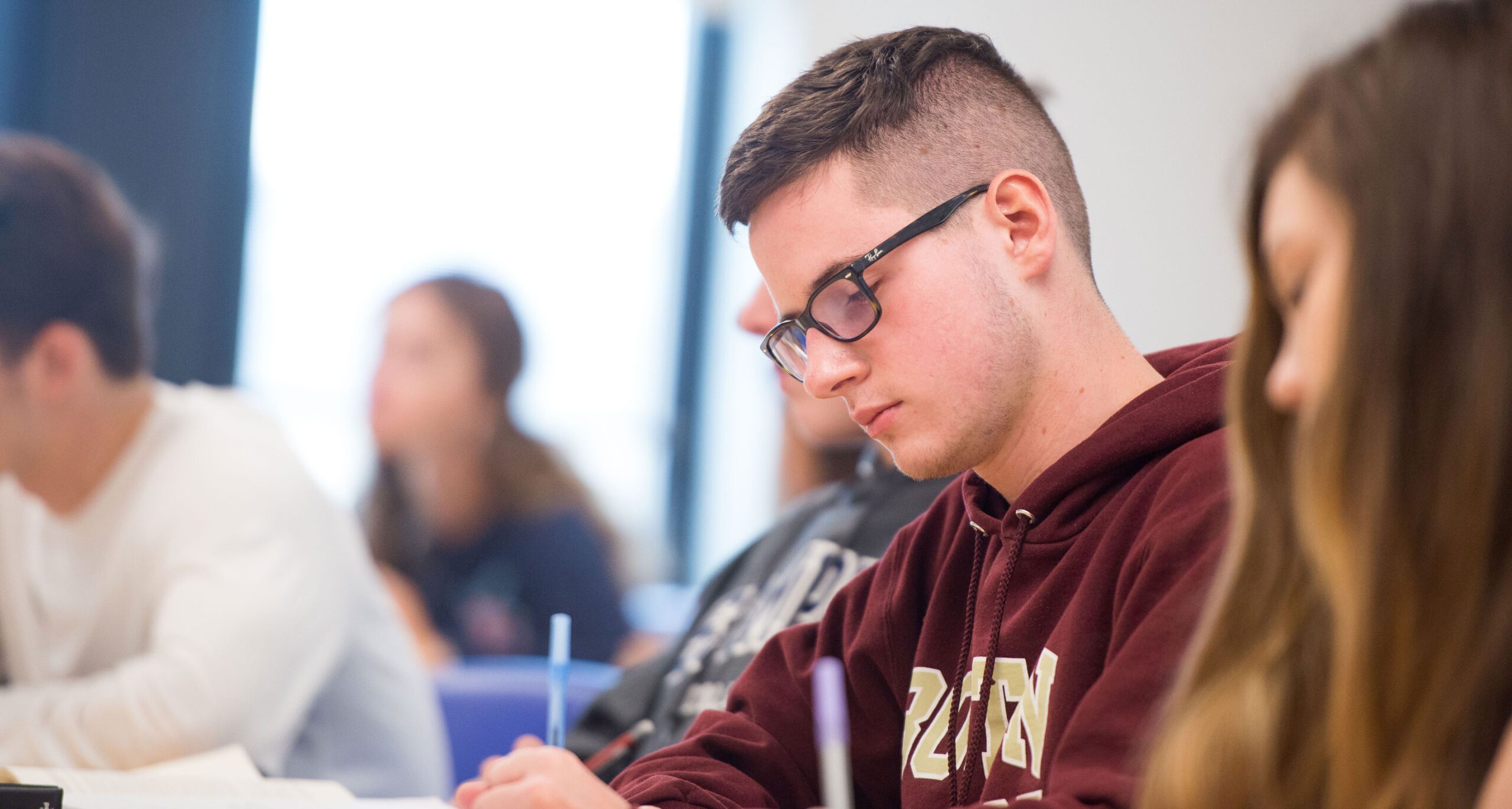 Students in class