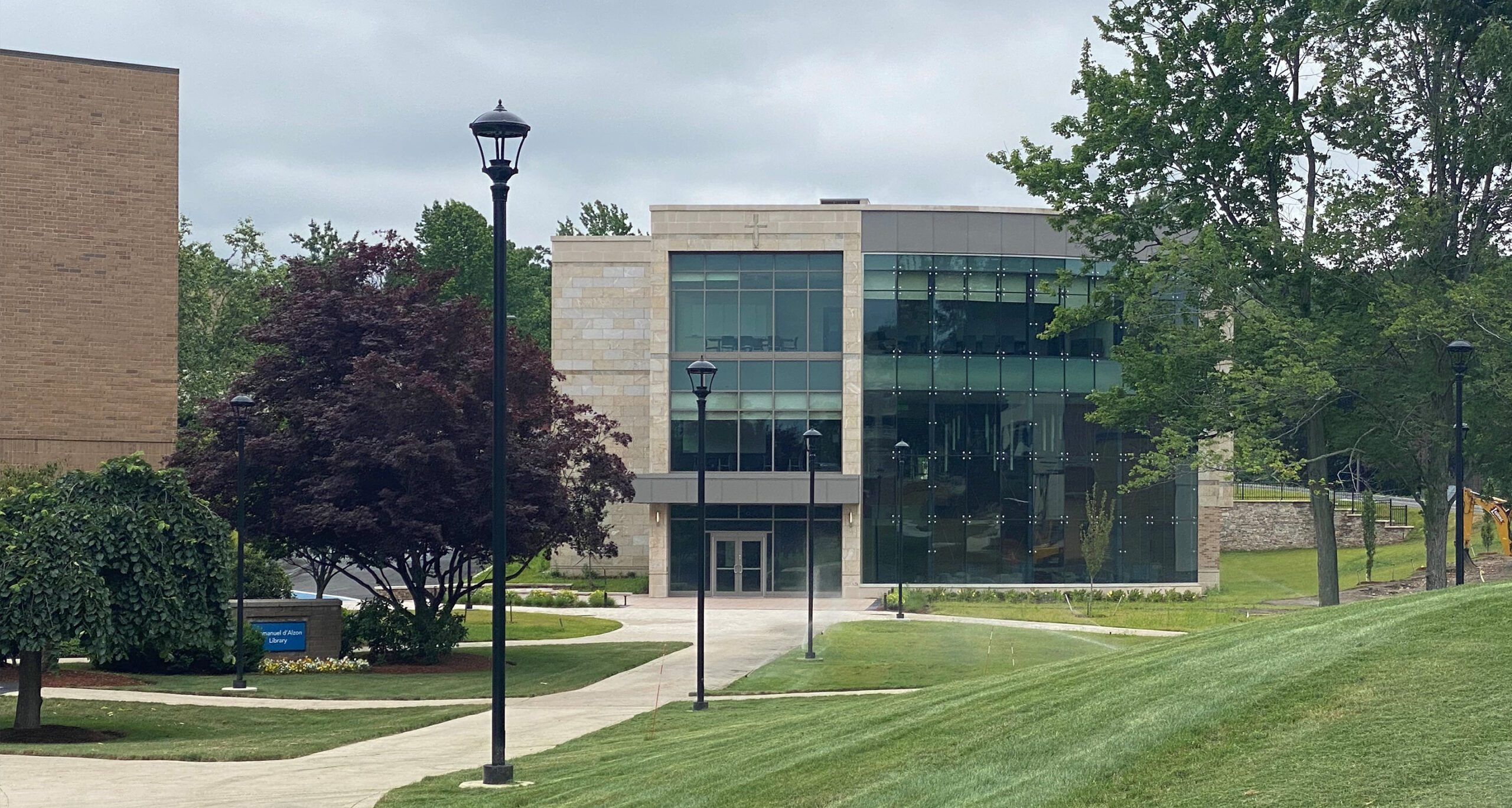 Facade of the Health Sciences Building at Assumption University in Worcester, Massachusetts