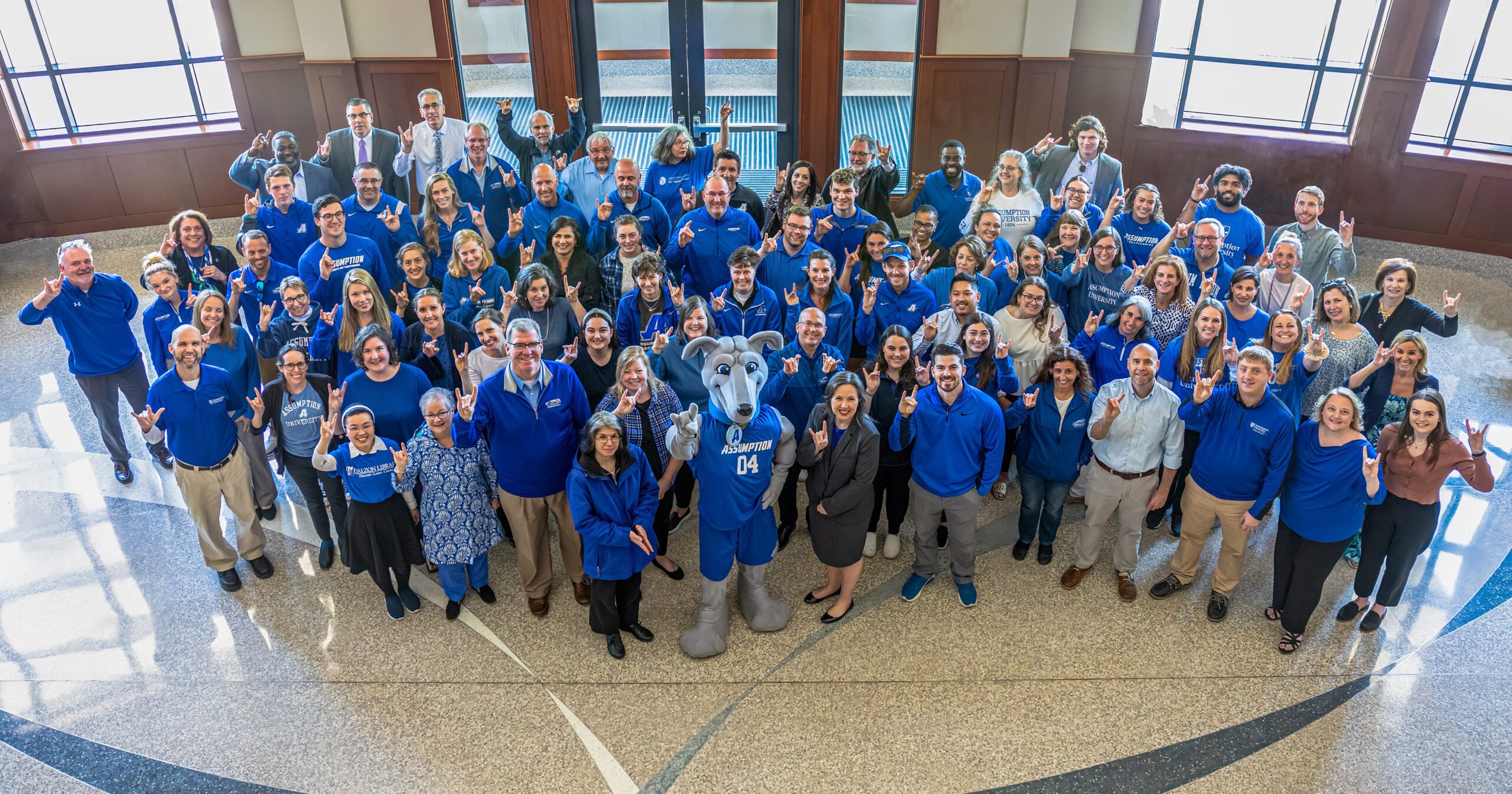 Assumption Faculty and Staff group photo summer 2023