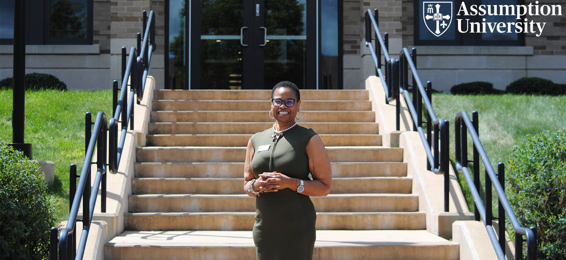 Brenda Hunt standing outside Tsotsis.