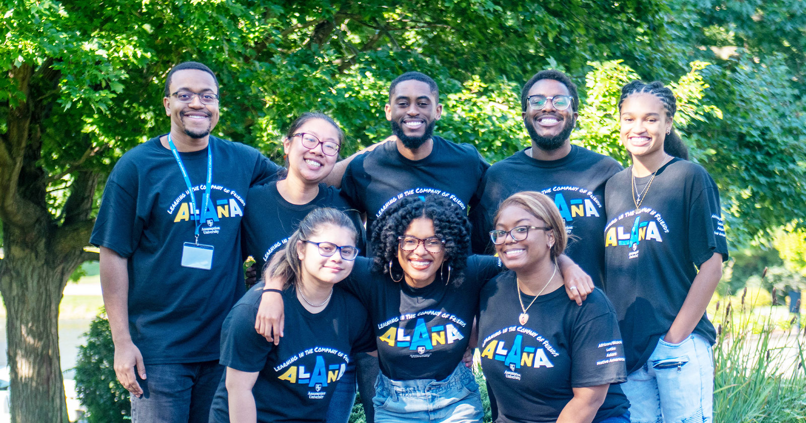 Members of Assumption University's ALANA program pose in a group.