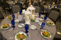 Picture of a table set for a fancy meal.