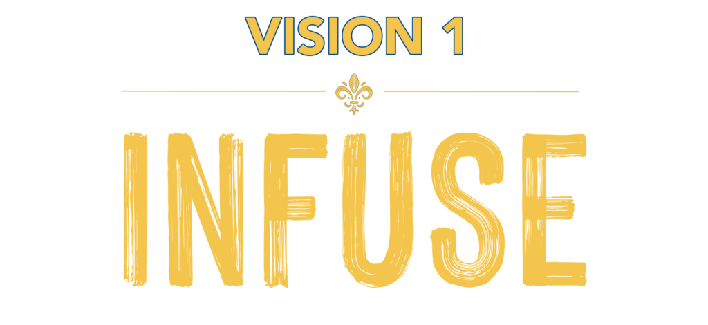 Graphic that reads: Vision 1: Infuse