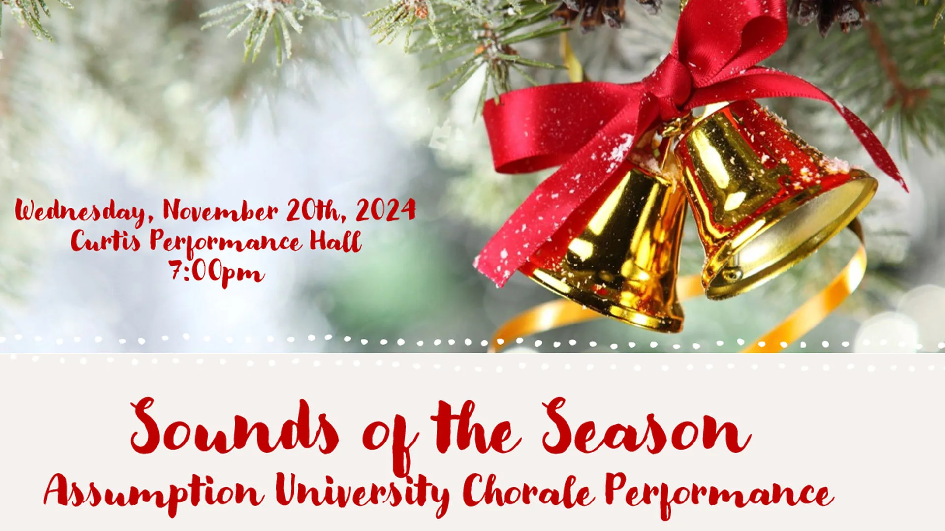 Flyer for Sounds of the Season