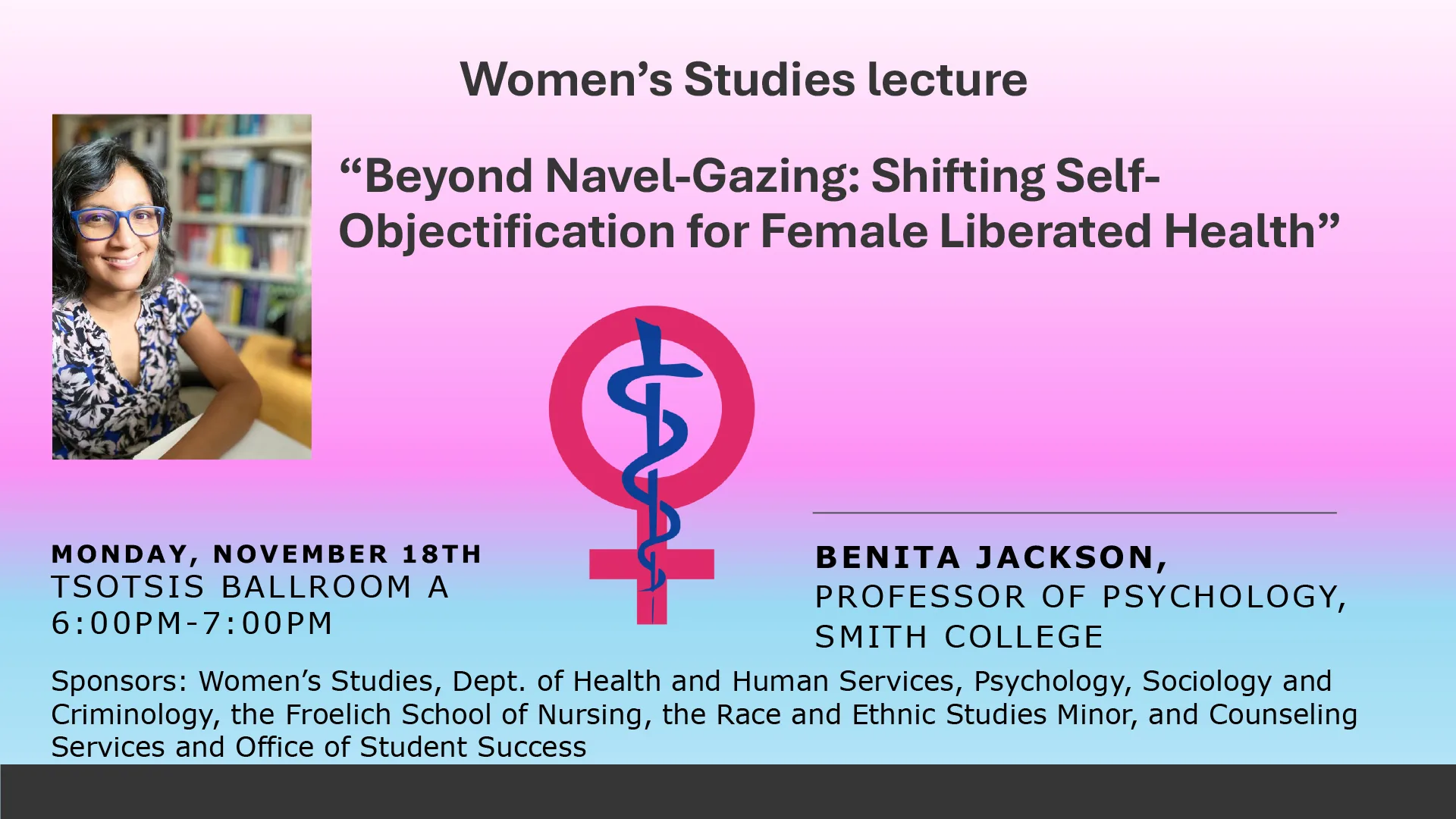 Women's Studies lecture flyer